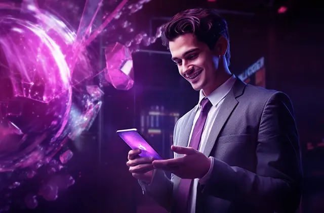 Ilustrasi pesta virtual untuk pengguna yt3
